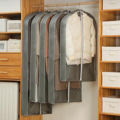 כיסוי אבק שקוף לבגדים שקית בגדים לארון מגן לבגדים כיסוי למעיל לחליפה מארז מארגן אחסון לבגדים