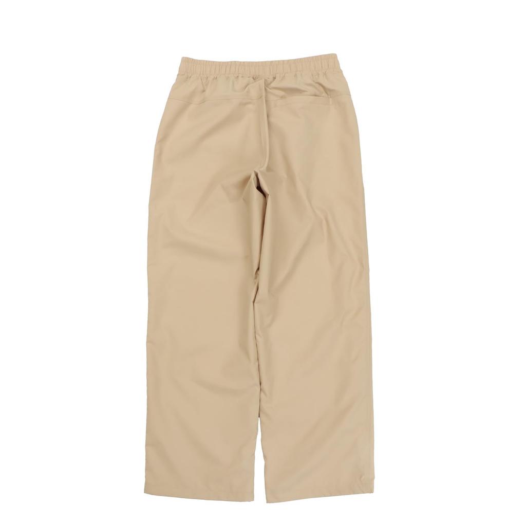 Champion Basic Sport Long Rubber Script Sand Beige Women's CW-BSD01 Pants, Water-Repellent, Windproof, Print, Logo,