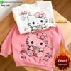 HD Cute Stylish Girls' Korean Cartoon Hoodie - New Autumn/Winter 2025 Arrival with Plus Velvet for Extra Warmth