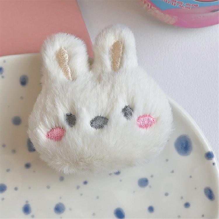 Broszka z Twarzą Królika Kreskówka Miękki Pluszowy Breloczek do Plecaka Dekoracja Stylowa przypinka do klapy Ubrania Dekoracyjne Akcesoria