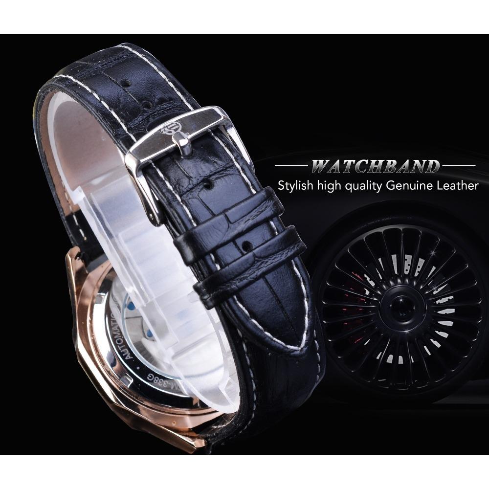 Forsining Men's Fashion Leisure Hollow Multi-function Waterproof Automatic Mechanical Watch S1158-12-A