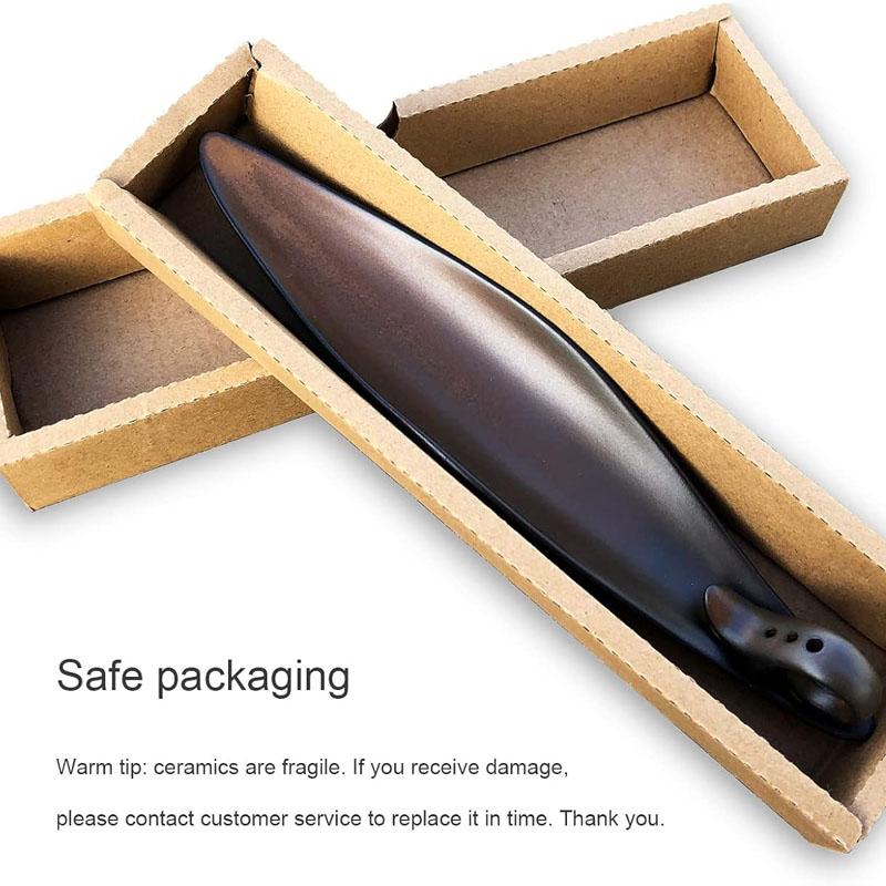 

Подставка для благовоний длиной 9 дюймов с 3 отверстиями, керамический уловитель пепла для столешниц, комнаты для медитаций, йоги, дома, офиса коричневый