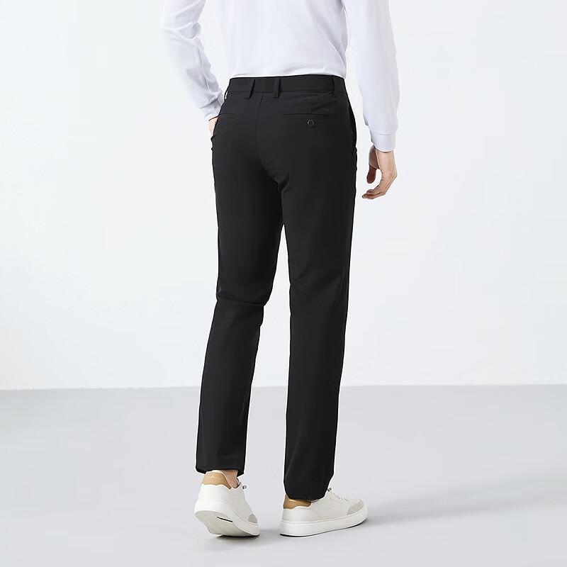 Septwolves Men's Lightweight Textured Business Casual Pants with Cuprammonium Fiber