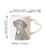 Curly Coated Retriever - cup with a dog, adorable cup with a heart-shaped handle, universal gift from the Art-Dog brand