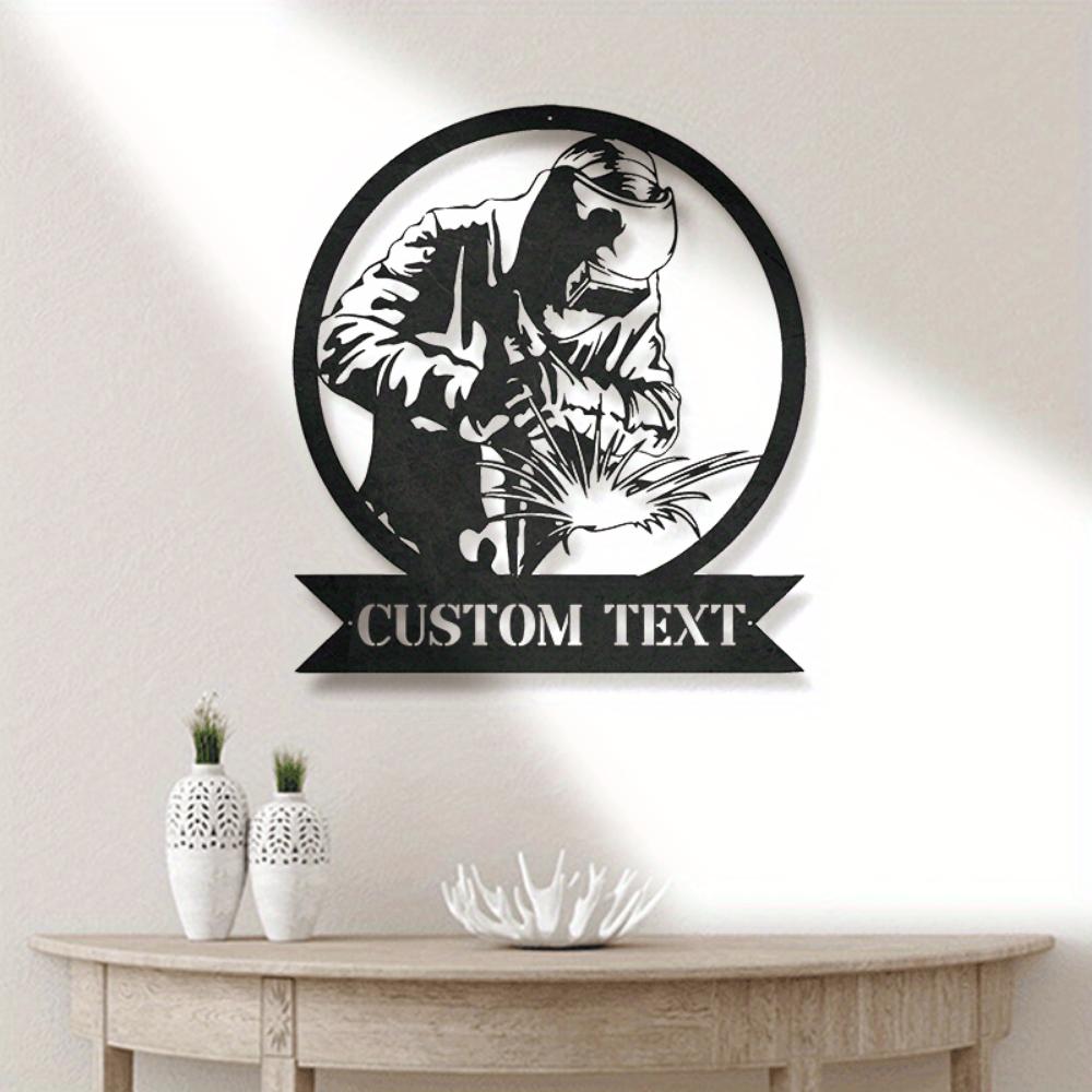 Exclusive Customizable Metal Sign Personalized Welding Wall Decor Multifunctional Workshop Living Space