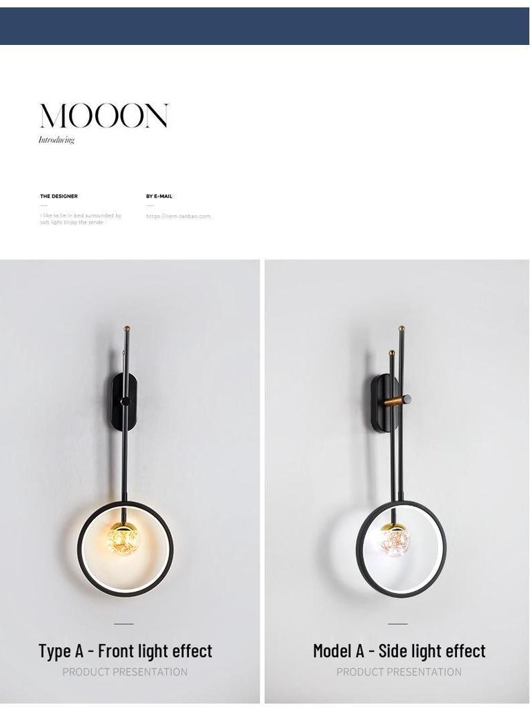 Minimalist Luxury Bedside Wall Sconce for Bedroom and Living Room