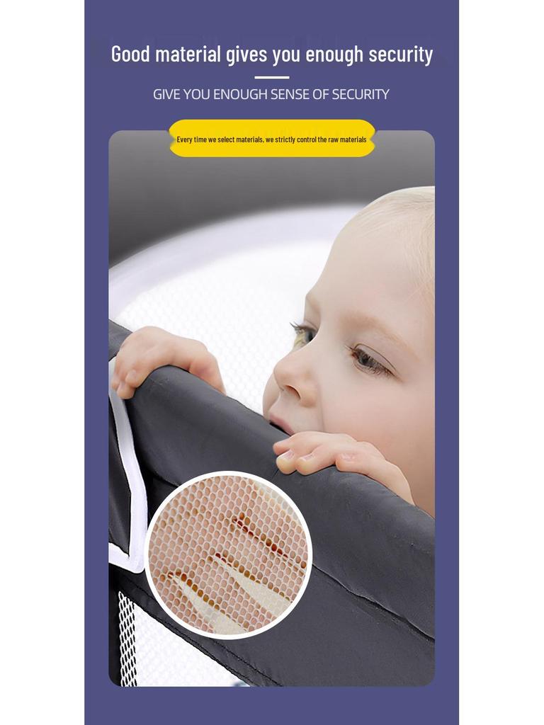 Kids' Indoor Safety Trampoline with Anti-Rollover and Anti-Pinch Features