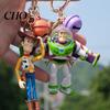 Unisex Car Keychain Pendant, Woody Buzz Lightyear Air Freshener, Aromatherapy Polyvinyl Chloride Vent Clip Accessory for Toy Fan Gift Toy-Story
