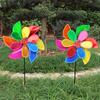 Double Layer Ladybug Windmill Wind Spinner Pinwheel Home Garden Yard Decoration