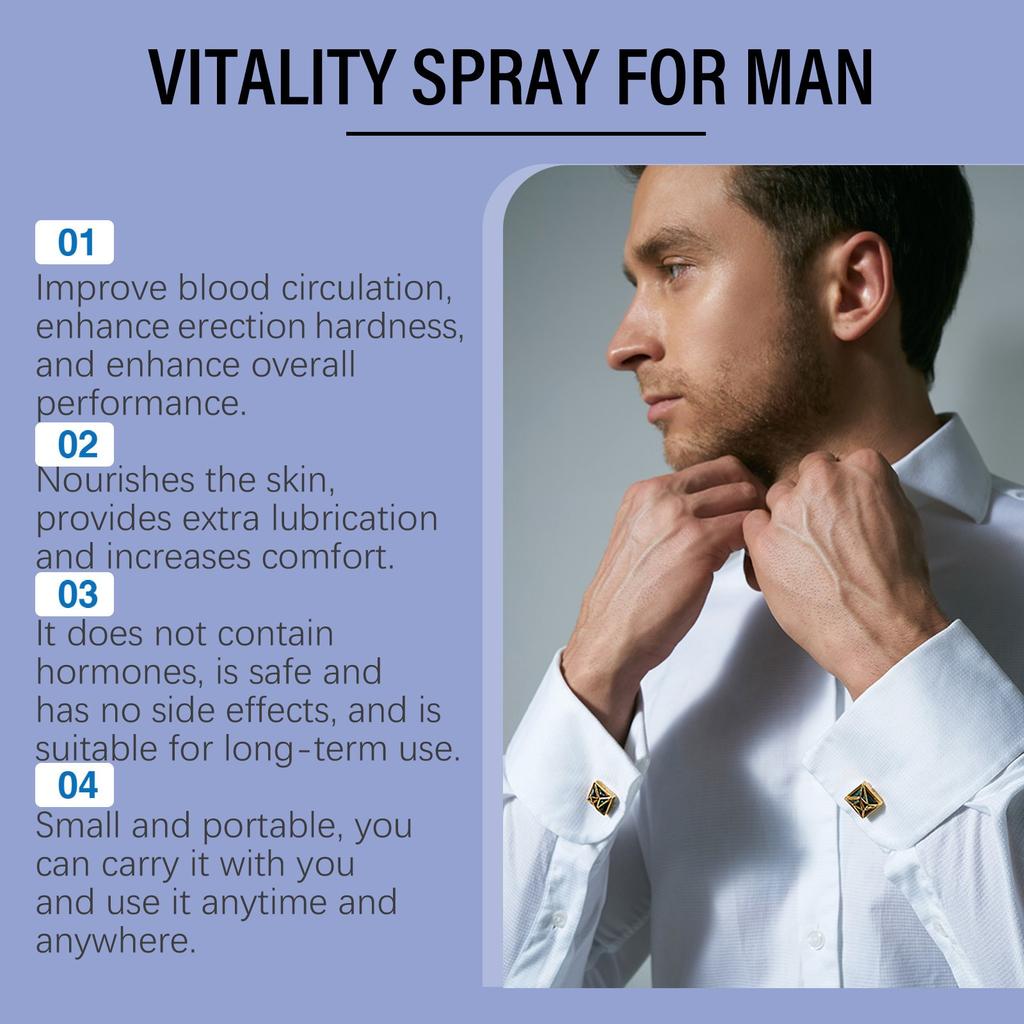 Men's Erectile Boosting Spray, Men's Vitality Boosting Spray, Long-lasting Care Spray For Men,5ml