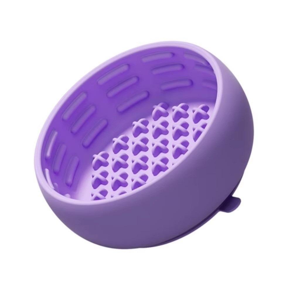 

Anti Spill Slow Feeder Bowl Anti Slip Licking Bowl Portable Dog Bowl Pet Tableware фиолетовый
