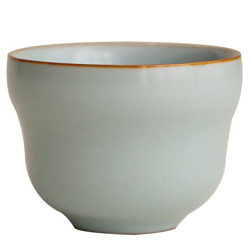 Ru Ware Crackle Glaze Tea Tasting Cup - High-End, Cultivatable Chinese Masterpiece