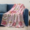 Sweet Donuts & Coffee Printed Blanket Soft & Warm Throw for Kids Bedding Sofa Cover Easy To Clean and Maintain Elevate Space