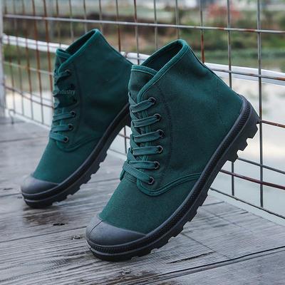 2024 Men's High-Top Canvas Martin Boots for Outdoor Hiking and Leisure Sports.