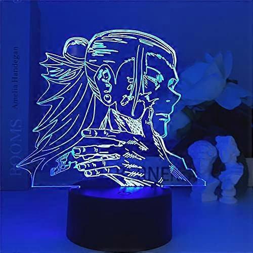 SCSYV Neueste Anime Jujutsu Kaisen Figur 3D Nachtlicht Geto Suguru Acryl Tischlampe Schlafzimmer Dekor Kindergeschenk Nachtlichter