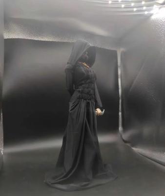 [ADWOA] 16 Scale Ninja Costume, Assassin Costume, Black Ride Dress (Body, Head, Shoes, Etc. Not Included)