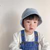 Retro Casual Style Baby Bucket Hat - Korean Denim, Trendy & Cute , Perfect for Stylish Outings, Adorable Toddler Fisherman Hat