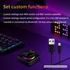 USB ovladač hlasitosti Multimediální otočný ovladač Klávesnice s drátovým/Bluetooth/2.4G připojením Mini klávesnice PC počítač Reproduktor Zvukový ovladač hlasitosti pro Win/Mac