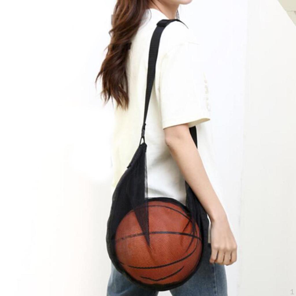 Basketball Storage Carrier Bag with Net for Sports Activities