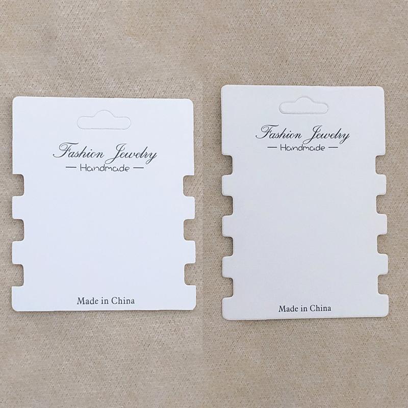 50Pcs Hair Ring Display Cards Cardboard Hair Accessories Packaging Tag Card Hairband Hairpins Display Retail Price Tags Label