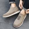 Herr Mesh Casual Sneakers Lätta Andningsbara Klänningsskor Bekväma Promenadskor Oxford Skor Träningsskor för Män