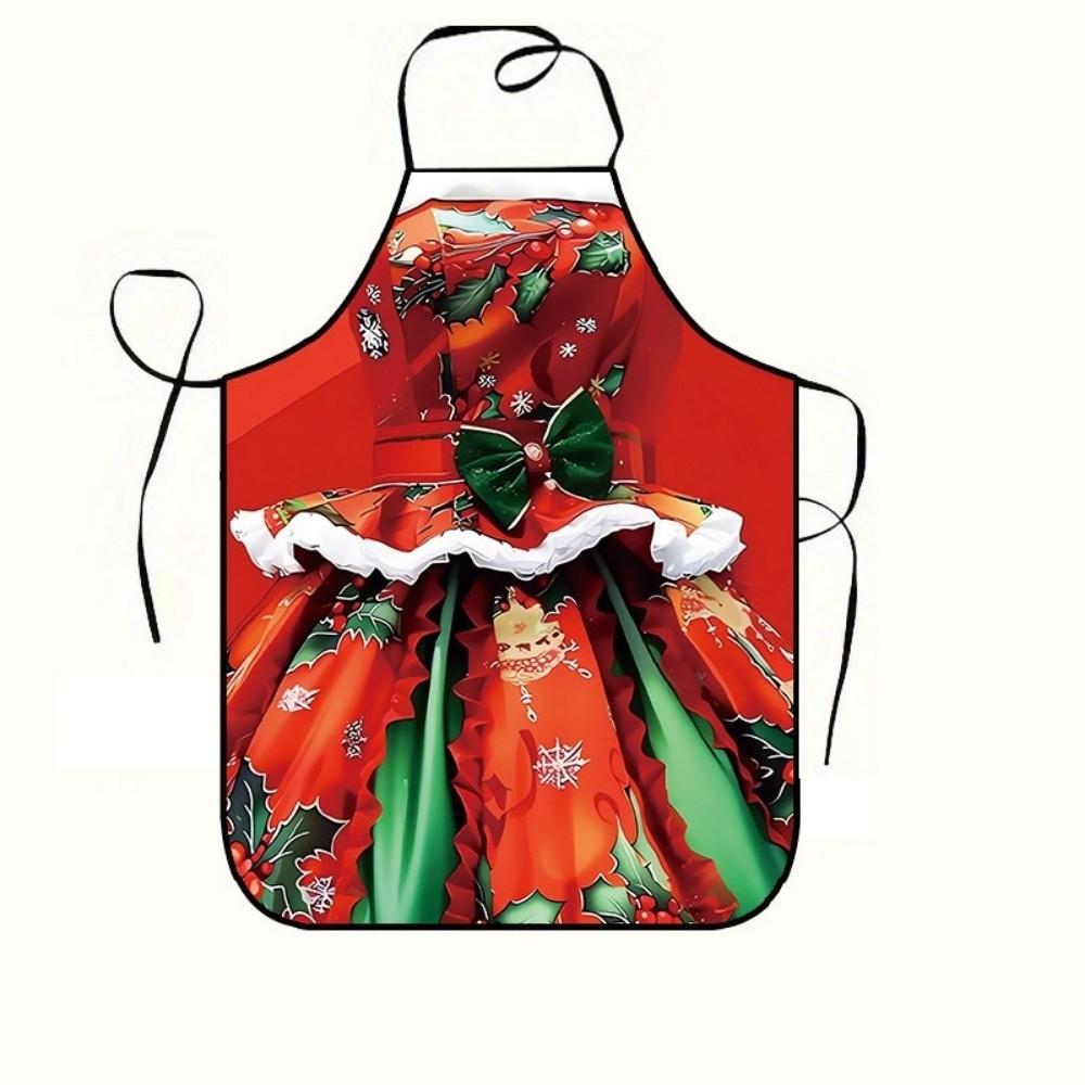 Snowman Christmas Santa Claus Apron Reindeer Cooking Apron Kitchen Baking Apron  Kitchen