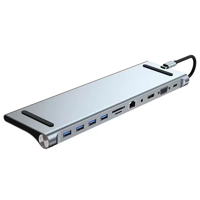 11-in-1 Multi-Function USB C Hub Type C Protocol Compatible for Laptop Use