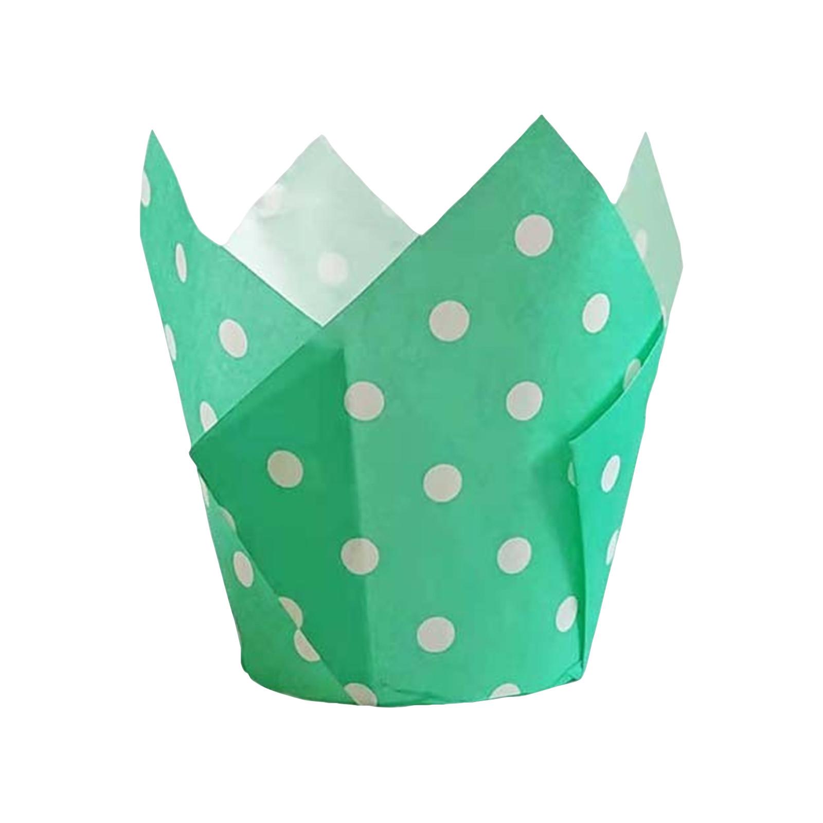 

Печать на бумажных стаканчиках для торта Wave Point, выпечка в пламени, бытовая маслостойкая бумага для хлеба, печать на лотках 200 шт. One Size зелёный