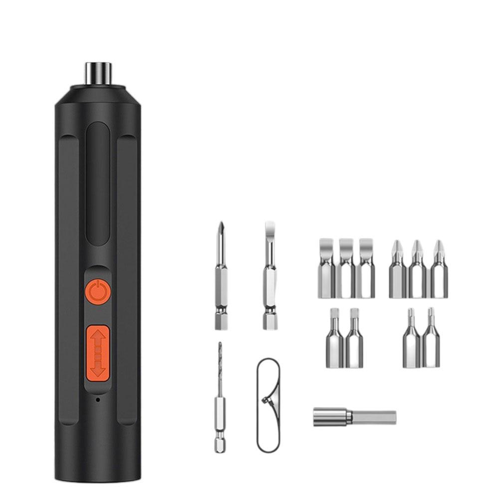 Lithium Battery Cordless Electric Screwdriver USB Rechargeable Power Drill Home Repair Tools