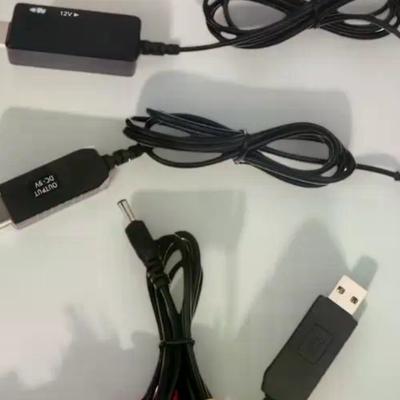 1 Ensemble de Câble USB Convertisseur Boost DC 5V vers 12V Cordon Step-up pour Routeur Wifi Modem Ventilateur Connecteur de Câble Wifi vers Powerbank 5.5*2.1mm