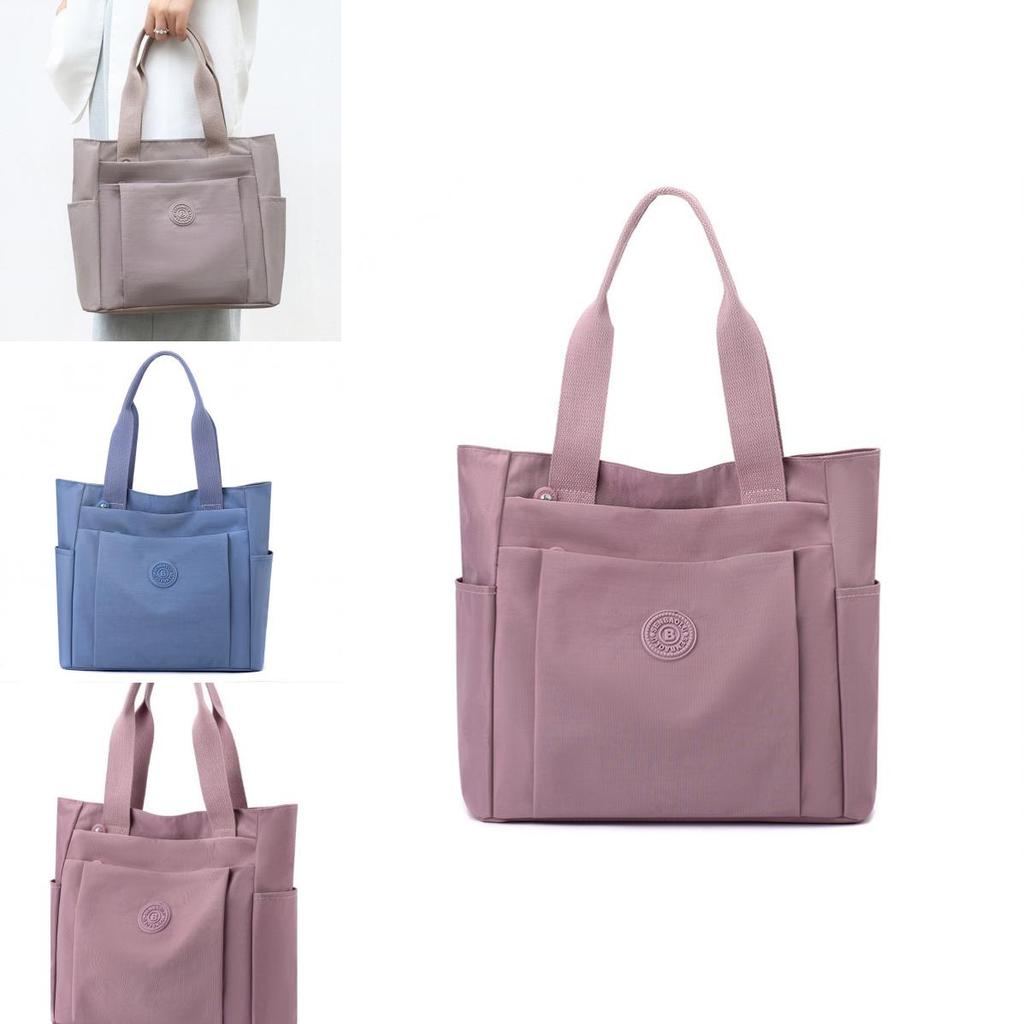 Simple Solid Color Large Capacity Women Casual Tote Bag For Daily Use