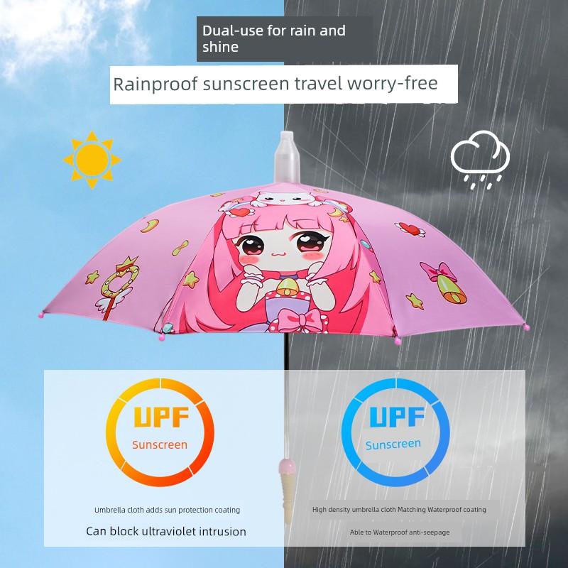 Children's Umbrella Girls' Kindergarten Baby Rain and Rain Dual-Use Primary School Student Male School Special Automatic Sunshade Sun Umbrella