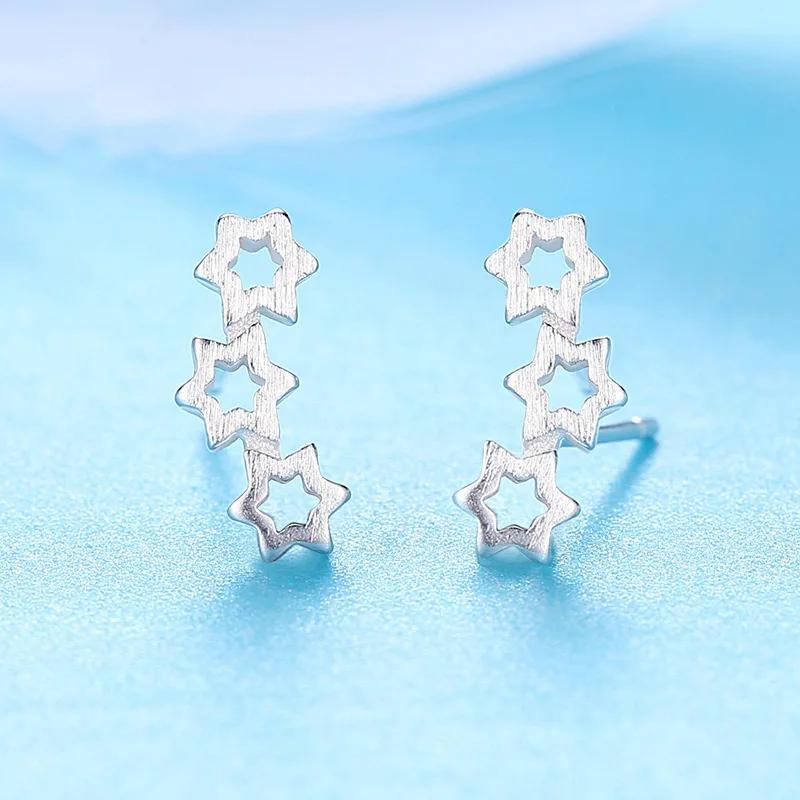 56 Types 925 Silver Zircon Puzzle Star Animal Geometric Stud Earrings for Women Fine Jewelry Minimalist Accessories