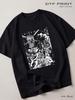 Black T-shirt Gism (Gism), Metal Back In