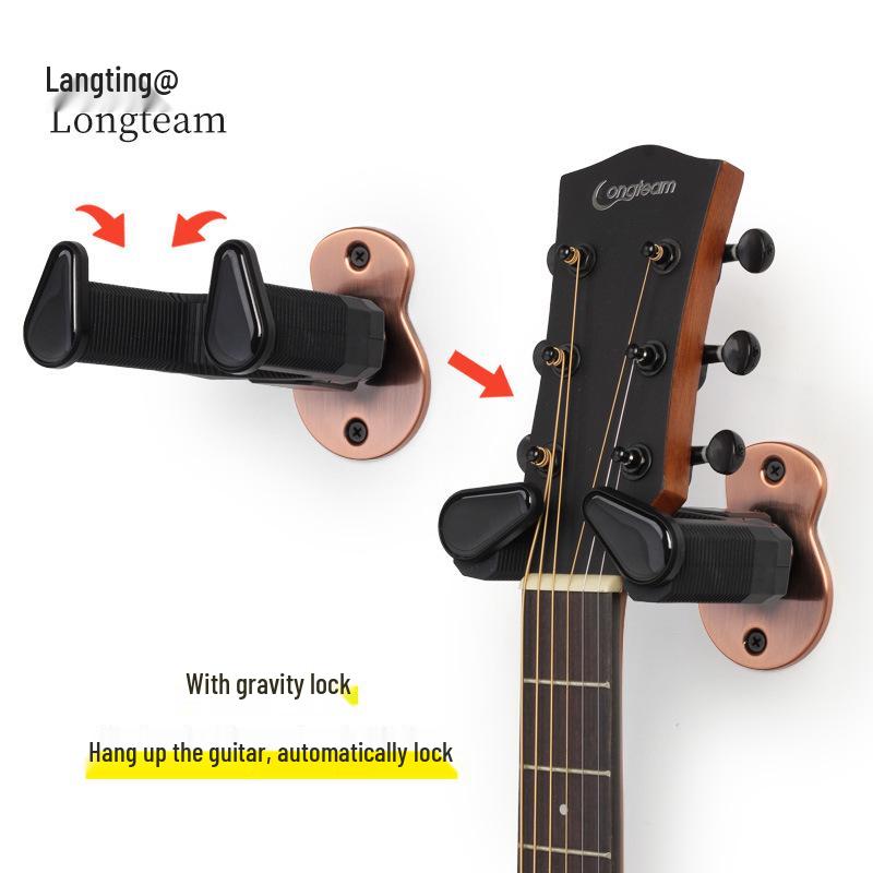 Alloy Self-Locking Wall Mount Guitar Hook & Display Stand