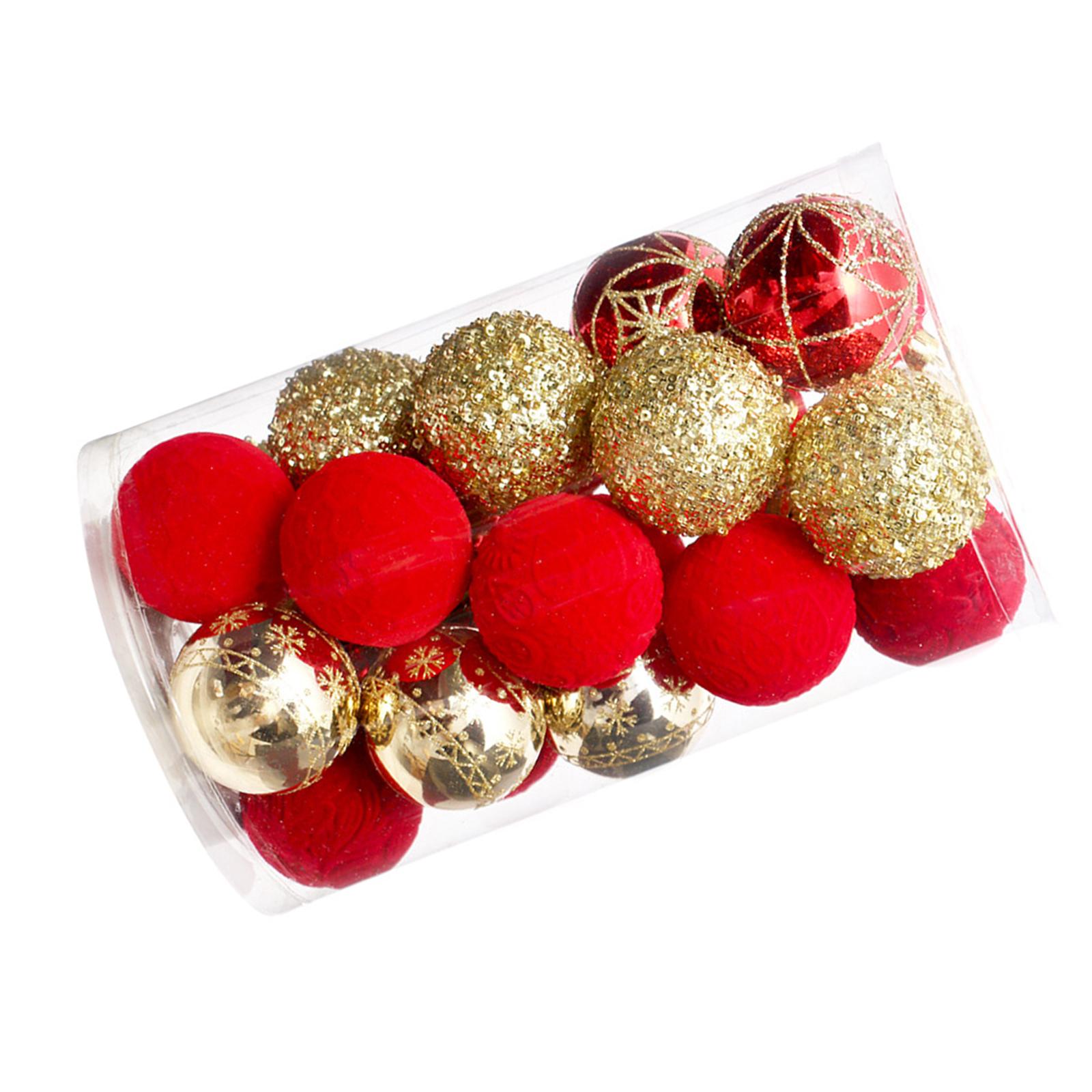 

25 шт. Рождественские шары ручной работы. Красивый набор рождественских сфер. Подарок для любителей сезонного украшения. 5