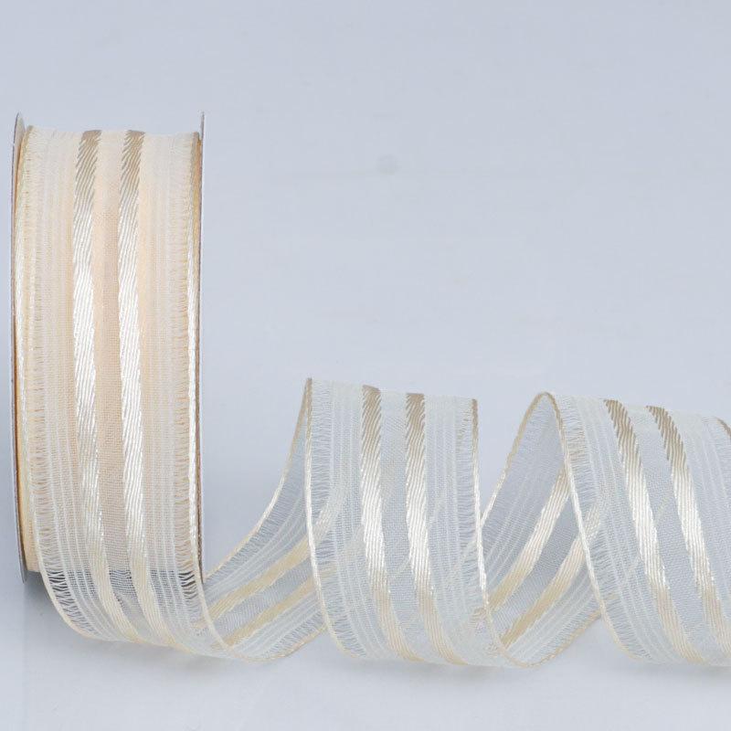 Elegant and Exquisite Vertical Transparent Mesh Ribbon Handmade DIY Flower Cake Gift Hair Decoration Bow Colorful Ribbon Crafts Making Ribbons