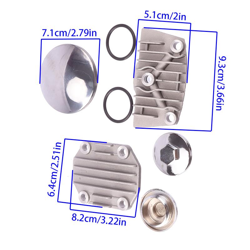 50cc 70cc 90cc 110cc Motorcycle Oil Cooler Adapter Engine Cylinder Cover Horizontal Engine Adapter Engine Cylinder Cover