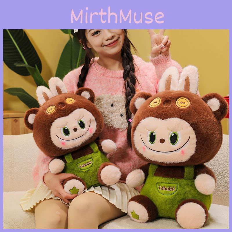 Bear Creative Hat And Strap Pants Cartoon Plush Doll Pillow For Gift