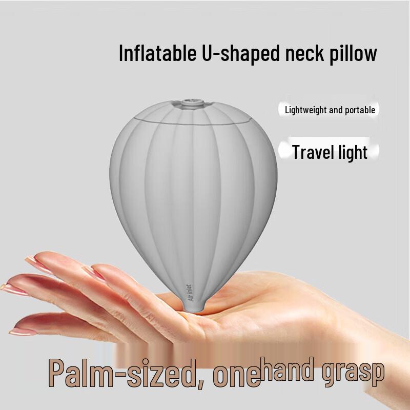 HEZHENG Inflatable Pulse Massage Travel Neck Pillow Kit CN plug (adapter included)