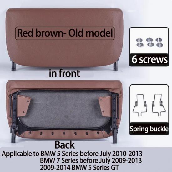 Leather Car Seat Backrest Panel Storage Pocket Cover For BMW 5 7 Series 5GT F10 F11 F01 F02 F07 2008-2017