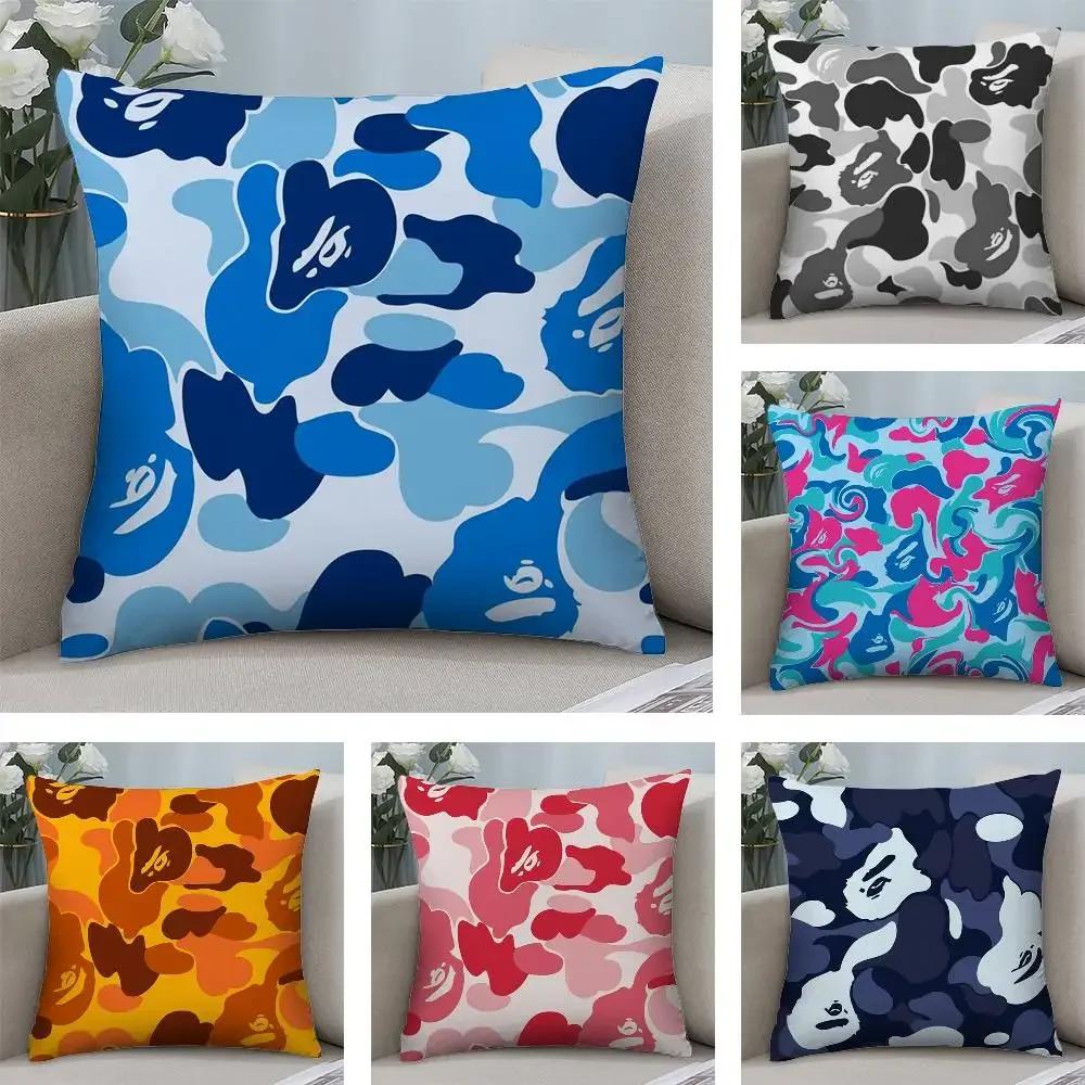 Luxury B-Bapes Pillow Case Short plush Double-sided Print Square Throw Pillow Covers Sofa Home Cushion Decor