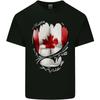 Gym Canadian Maple Leaf Flag Muscles Canada Kids T-Shirt Childrens