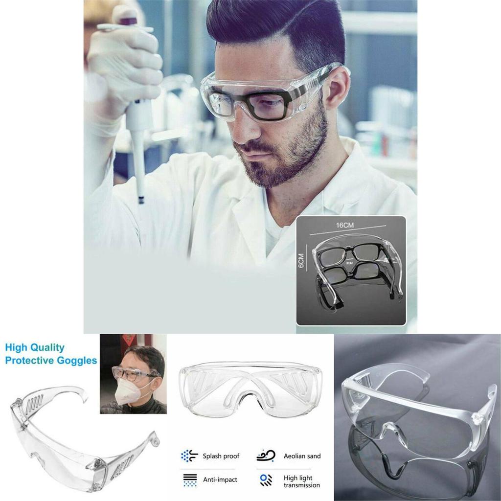 Clear Safety Glasses With Anti-reflective And Anti-shock Lens For Labs