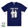 new arrived fashion UnisexS TSHIRT WIFE MARRIAGE HUSBAND NOVELTY GIFT WEDDING striped shirt Unisexs top tees