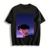 Anime-Helldruck Langarm-Oberteil Unisex Lässige lockere Passform Für den täglichen Streetwear-Look Reines Baumwoll-T-Shirt