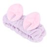 Hair Bands Cat Ears Shaped Soft Cloth Cute Headbands for Women Washing Face Make Up SpaPurple