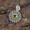 Bijoux en Péridot, Bijoux en Argent Sterling Massif 925, Magnifique Pendentif Péridot Fait Main, Pendentif pour Femme pour Cadeau