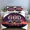 Inspirational Religious Set For Reflection Kid'S And Adults' Bedroom Decor, Exquisite Three-Piece Bedding Set Gift
