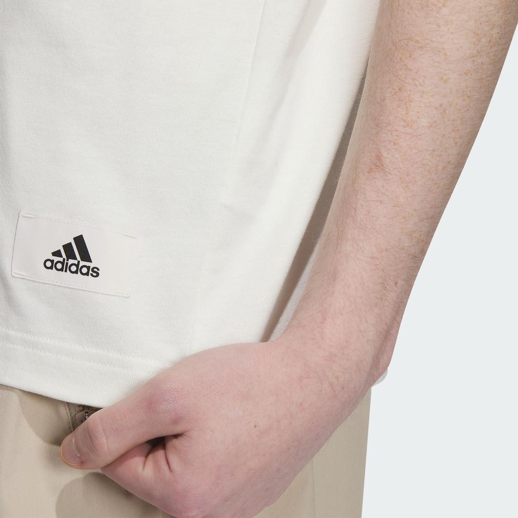 adidas Sportswear Lounge Graphic Tee With Retro American Print Men Tops Han-Jade-White IP4992